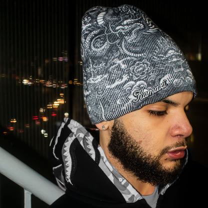 Onyx Satin Beanie