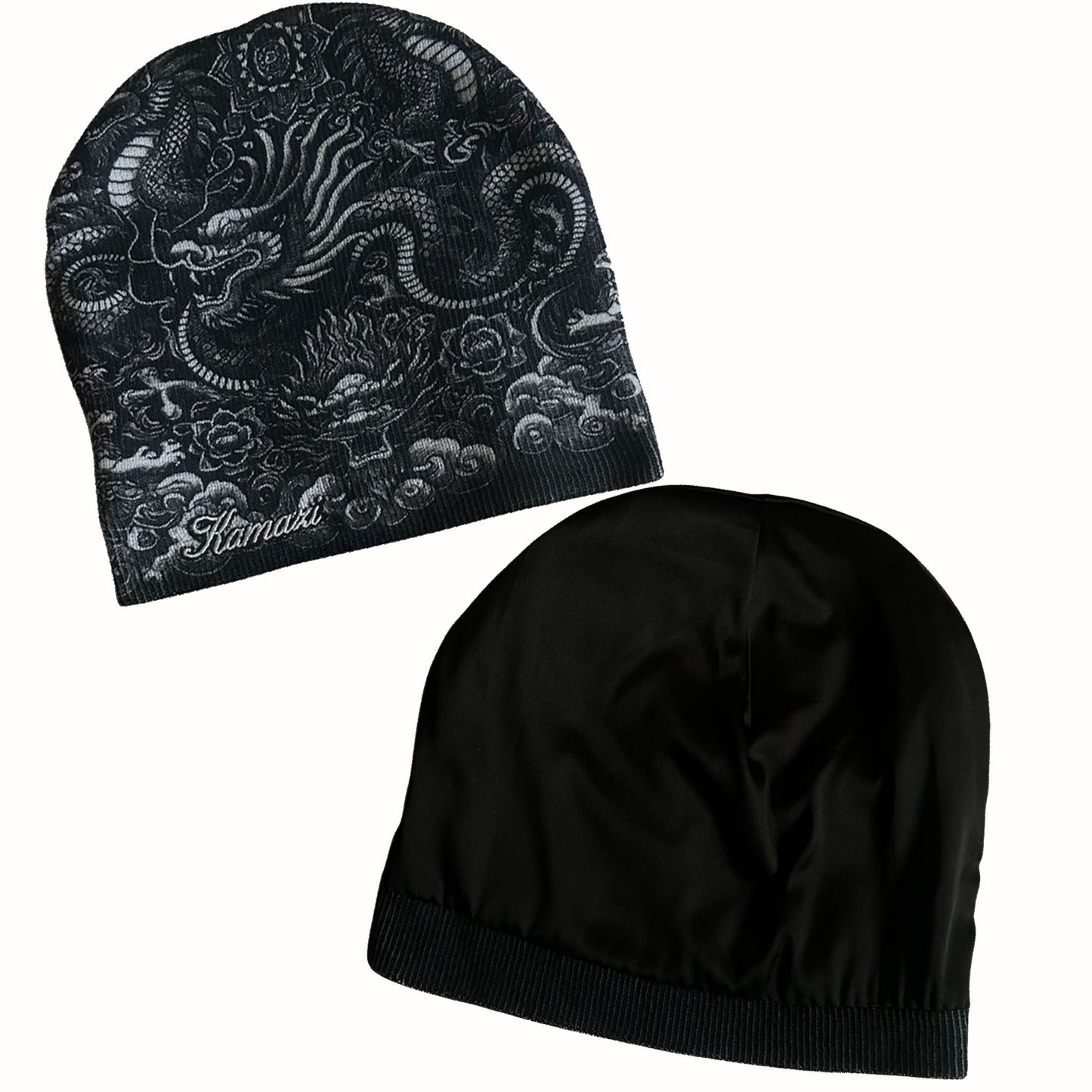 Onyx Satin Beanie